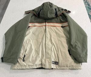 HELIX Mens Size XXL Green/Brown Winter Snowboard Jacket - Great Condition